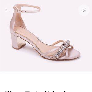 Badgley Mischka evening shoes size 8